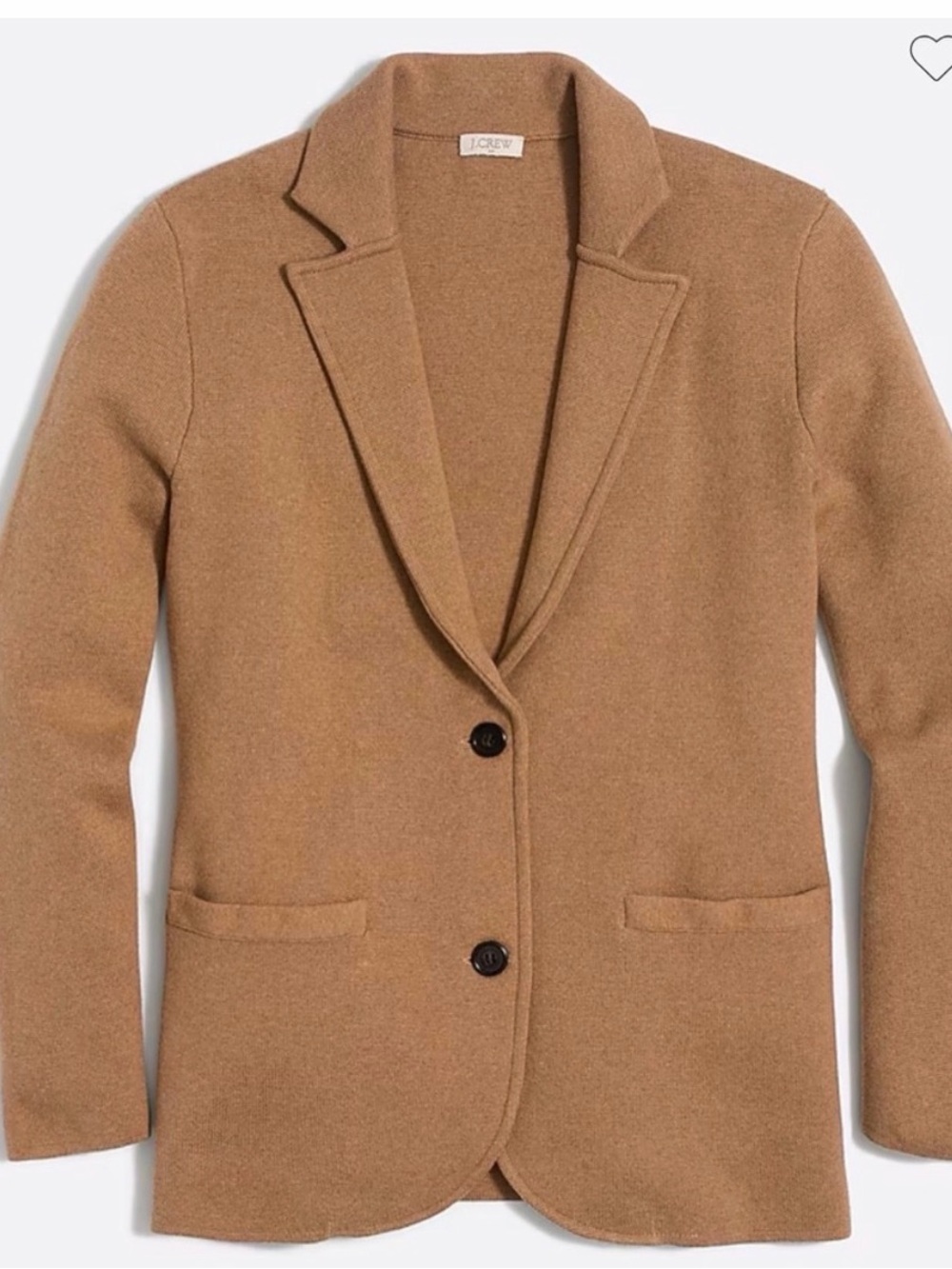 J Crew School Boy Sweater Blazer camel color EUC